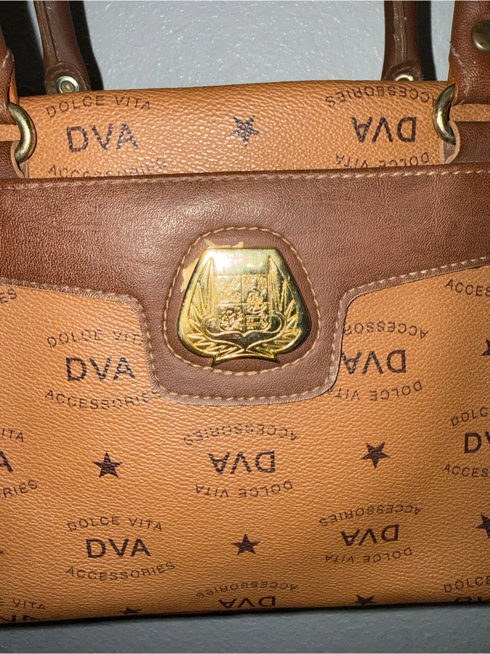 Vintage Jackson Dolce Vita top-handle monogram handbag